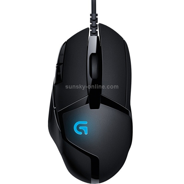 Logitech G402 USB Interface 8-keys 4000DPI Five-speed Adjustable High-speed Tracking Wired Optical Gaming Mouse, Length: 2m (Black)