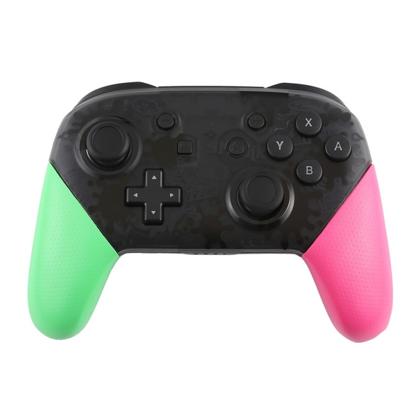 Wireless Game Pro Controller With Screenshot Vibration Function for N-Switch(Green Pink)