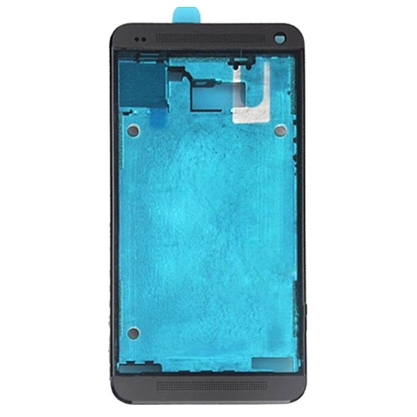 Front Housing LCD Frame Bezel Plate  for HTC One M7 / 801e(Black)