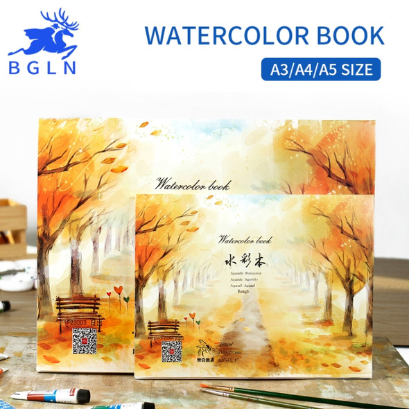 Professional Watercolor Paper Hand Painted Watercolor Book, Size: 210 x 297mm