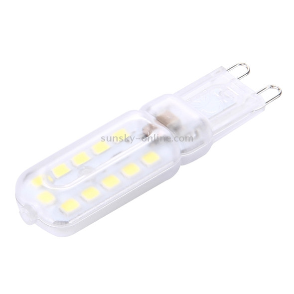 G9 3W 300LM Transparent Cover Corn Light Bulb, 22 LED SMD 2835, AC 220-240V(White Light)