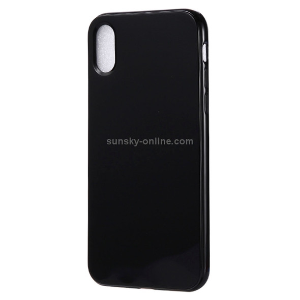 Candy Color TPU Case for iPhone X / XS(Black)