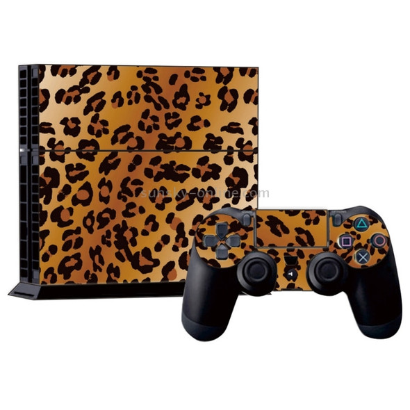 Leopard Pattern Decal Stickers for PS4 Game Console