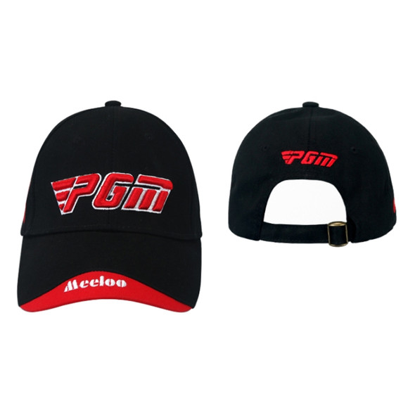 PGM Golf Cotton Sweat-absorbent Hat Sun Hat for Men (Black Red)