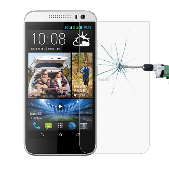 100 PCS for HTC Desire 616 / D616W 0.26mm 9H Surface Hardness 2.5D Explosion-proof Tempered Glass Screen Film