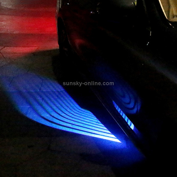 DC 8-36V Ghost Shadow Courtesy Angel Wings Projection Lamp Car Door LED Welcome Lights (Blue Light)