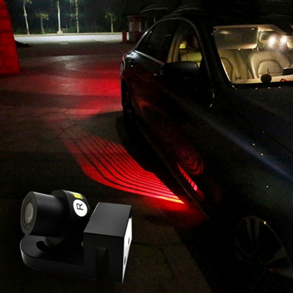 DC 8-36V Ghost Shadow Courtesy Angel Wings Projection Lamp Car Door LED Welcome Lights (Red Light)