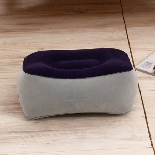 Travel Portable Inflatable Foot Rest Pilllow Mat Pad, Size:38x29cm(Gray Blue)