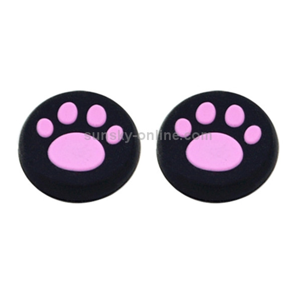 4 PCS Cute Cat Paw Silicone Protective Cover for PS4 / PS3 / PS2 / XBOX360 / XBOXONE / WIIU Gamepad Joystick(Pink)