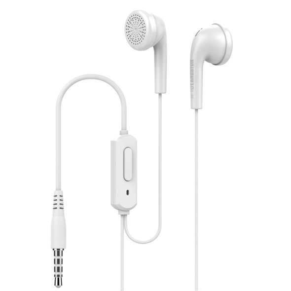 Langsdom Q1 Simple Design Flat Wired Earphone(White)