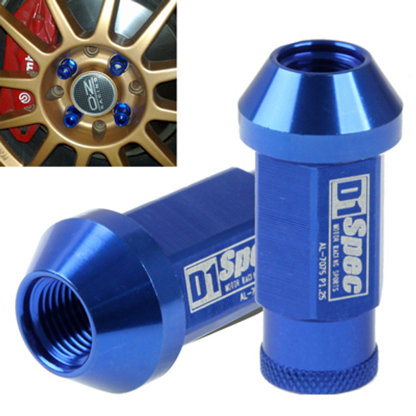 D1 Spec P1.5 Racing Wheel Nut, Length: 50mm(Blue)