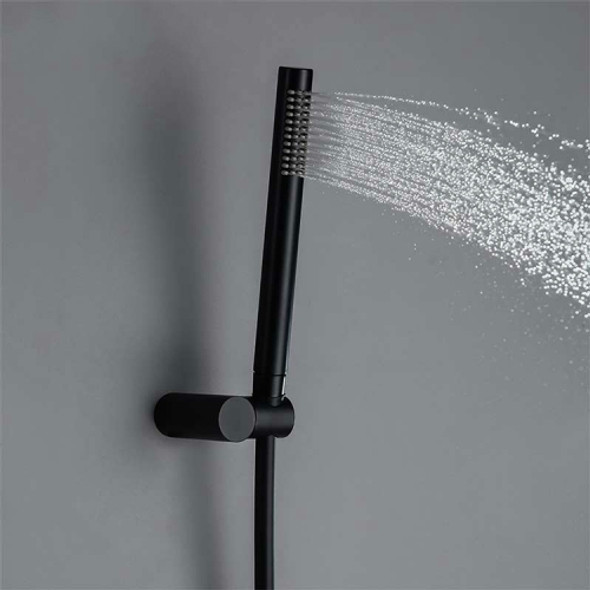 Adjustable Black Simple All Bronze Concealed In-wall Portable Shower