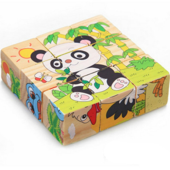 Children Intellectual Early Education Building Blocks Toy 3D Puzzle Block(600 Forest Panda)