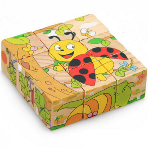Children Intellectual Early Education Building Blocks Toy 3D Puzzle Block(602 Insect World)