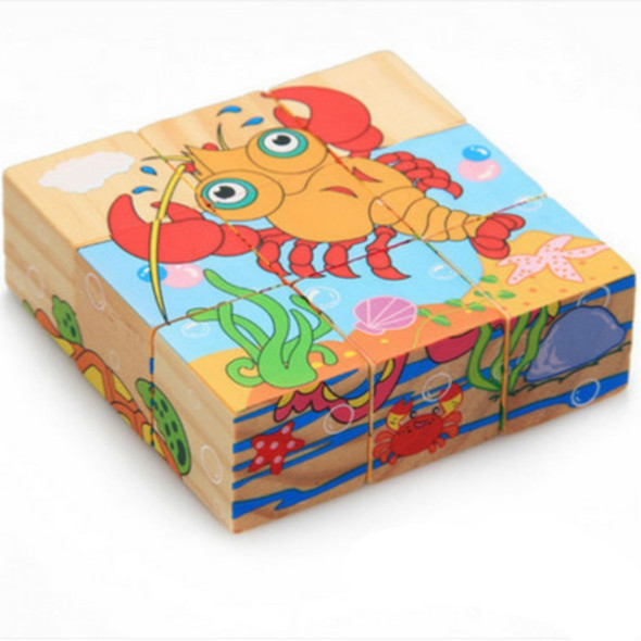 Children Intellectual Early Education Building Blocks Toy 3D Puzzle Block(604 Marine Life)