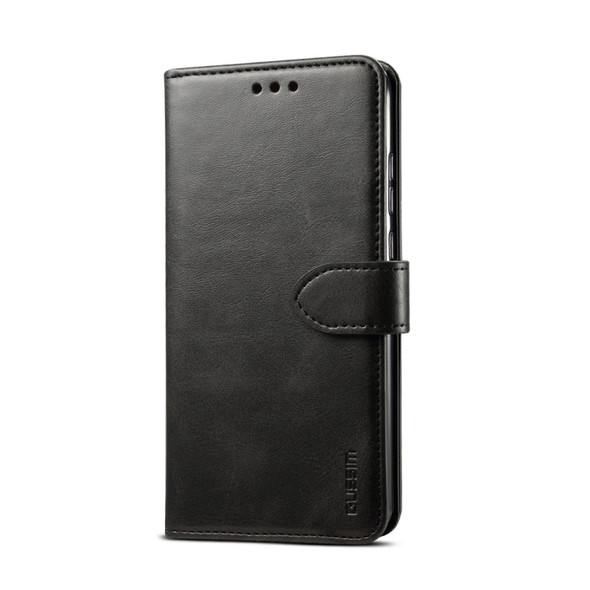 For iPhone 8  / 7 GUSSIM Magnetic Horizontal Flip Leather Case with Holder & Card Slots & & Wallet(Black)