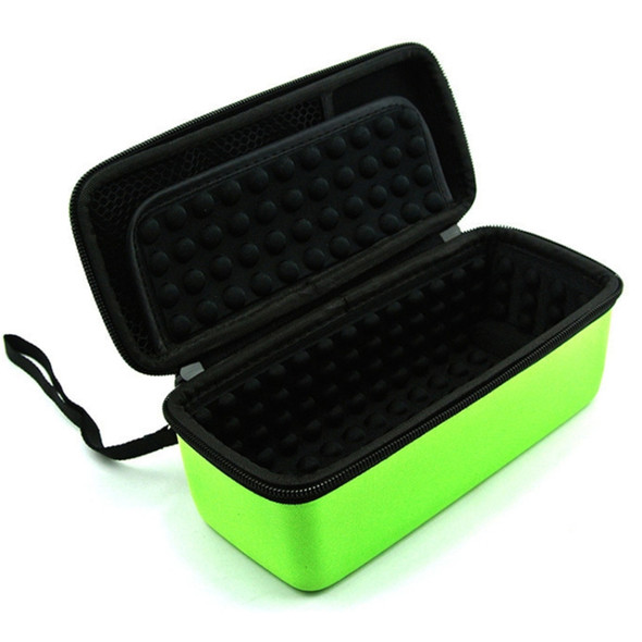 Portable Nylon Silica Gel Speaker Protective Box Storage Bag for BOSE SoundLink Mini(Green)