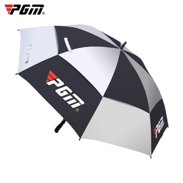 PGM Golf Fiberglass Straight Anti-typhoon Umbrella(Color:Black Size:Manual)