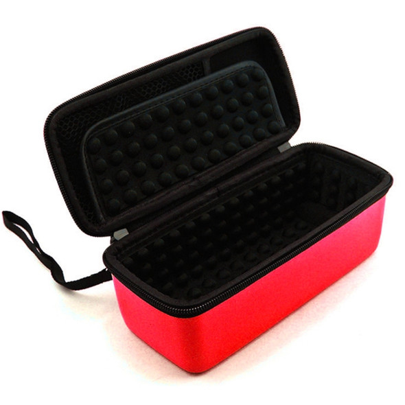 Portable Nylon Silica Gel Speaker Protective Box Storage Bag for BOSE SoundLink Mini(Red)