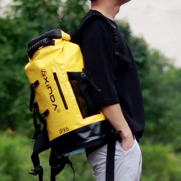 XINDA H-BAG03 20L Outdoor Waterproof Upstream Storage Shoulder Mountaineering Bag(Yellow)