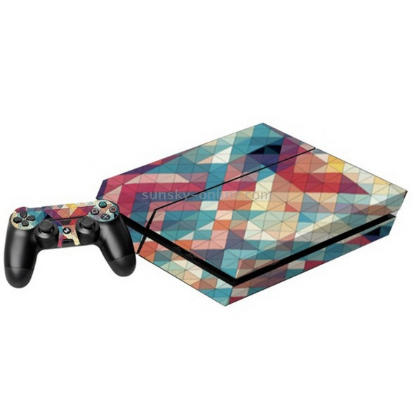 Colorful Prismatic Pattern Decal Stickers for PS4 Game Console