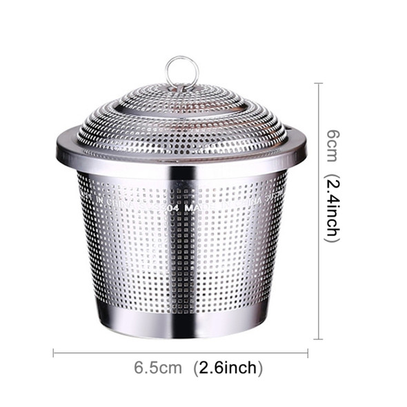 Stainless Steel Locking Spice Tea Strainer Mesh Infuser Tea Ball Filter, Middle Size: 6.5 x 6cm