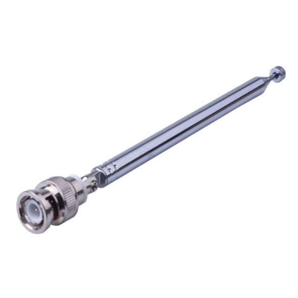 Telescopic Antenna with BNC Connector, Max Length: 45cm