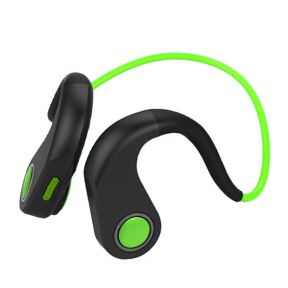BT-DK Bone Conduction Bluetooth V4.1+EDR Sports Over the Ear Headphone Headset with Mic, Support NFC, For iPhone, Samsung, Huawei, Xiaomi, HTC and Other Smart Phones or Other Bluetooth Audio Devices (Green)