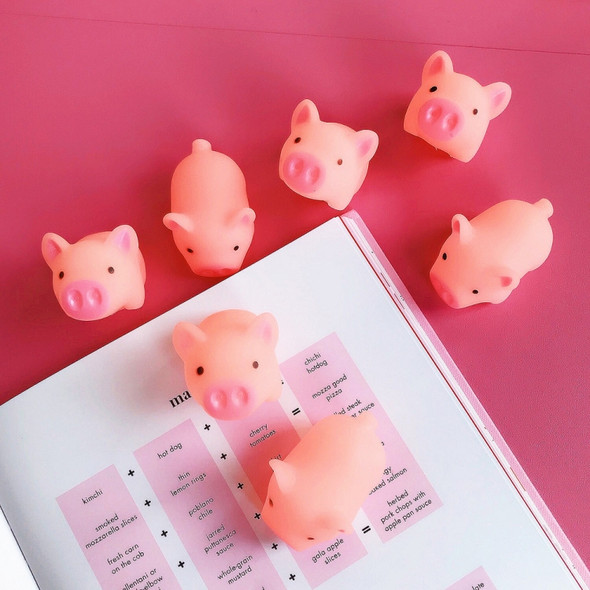 10 PCS Silica gel Kawaii Pig Model Squeeze Toy Stress Reducer