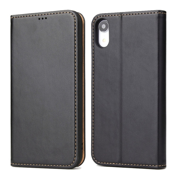 Horizontal Flip PU Leather Case for iPhone XR, with Holder & Card Slots & Wallet(Black)
