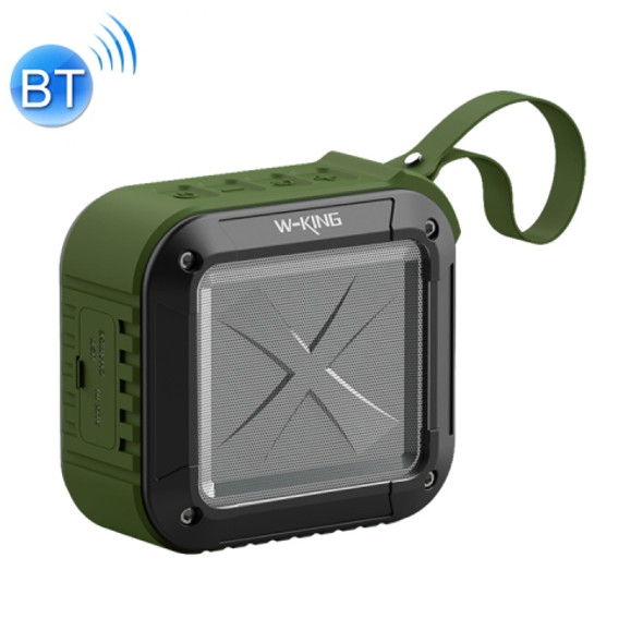 W-KING S7 Mini Wireless Waterproof Loudspeaker With TF/FM/AUX/NFC Bluetooth Bike Speaker(Army Green)