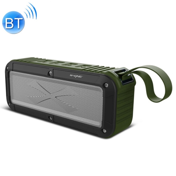 W-KING S20 Loundspeakers IPX6 Waterproof Bluetooth Speaker Portable NFC Bluetooth Speaker For Outdoors/Shower/BIcycle FM Radio(Green)