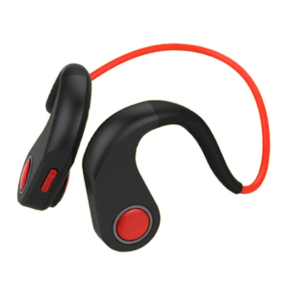 BT-DK Bone Conduction Bluetooth V4.1+EDR Sports Over the Ear Headphone Headset with Mic, Support NFC, For iPhone, Samsung, Huawei, Xiaomi, HTC and Other Smart Phones or Other Bluetooth Audio Devices (Red)