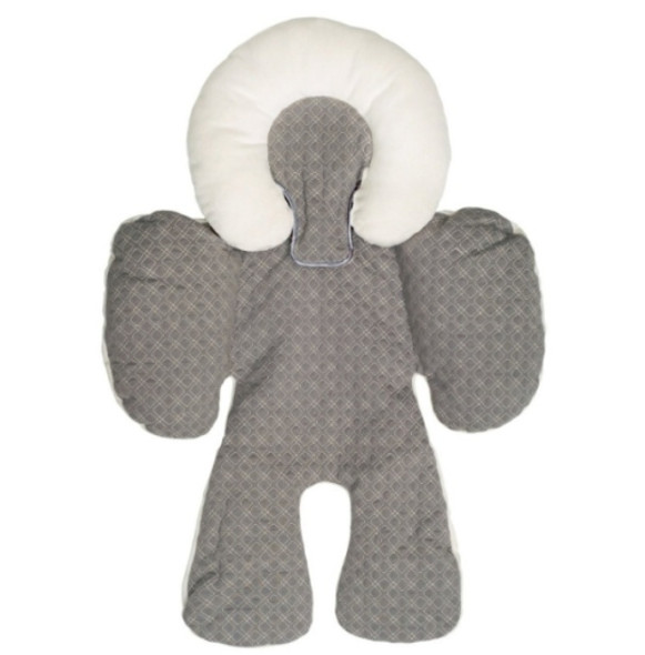 Strollers Seat Cushion Baby Car Head Body Support Pad(Gray)