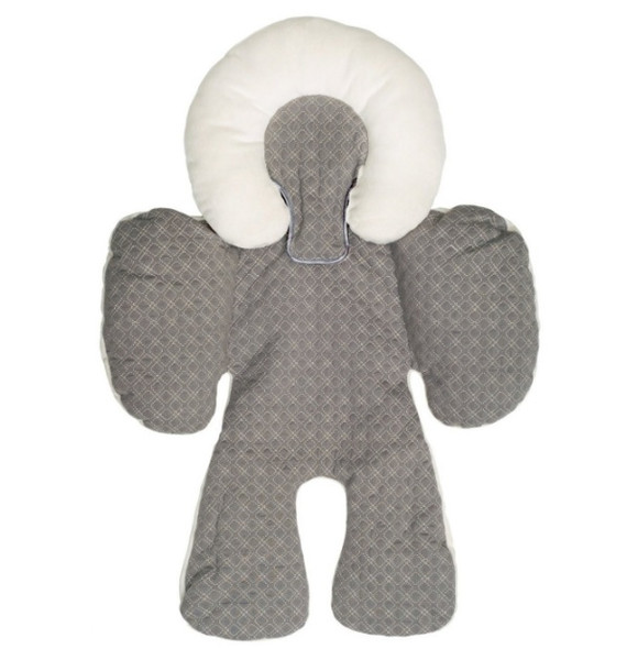 Strollers Seat Cushion Baby Car Head Body Support Pad(Gray)