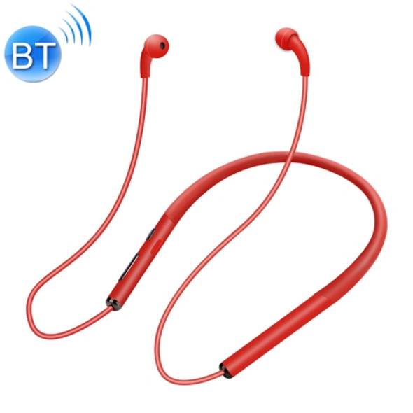 Neck-mounted Air Conduction Bluetooth Earphone with Magnetic Buckle, Support Call Vibration & Hands-free Calling & Battery Display & Multi-point Connection(Red)