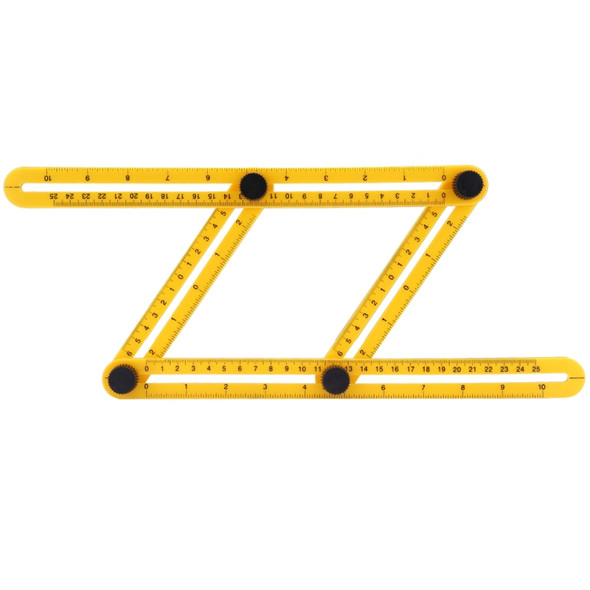DIY Four-sided Angle Measuring Ruler Layout Tool for Handymen, Builders, Craftsmen