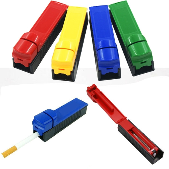 Single Tube Plastic Cigarette Maker Manual Push-pull Type Mini Cigarette Puller Random Color Delivery