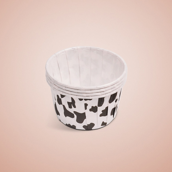 3000 PCS Cow Spot Round Lamination Cake Cup Muffin Cases Chocolate Cupcake Liner Baking Cup, Size: 5.8 x 4.4  x 3.5cm