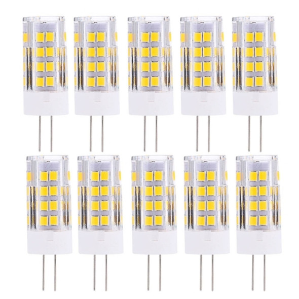 10 PCS YWXLight G4 5W 2835SMD 51LED Ceramics Light LED Corn Light, AC 220-240V (Warm White)