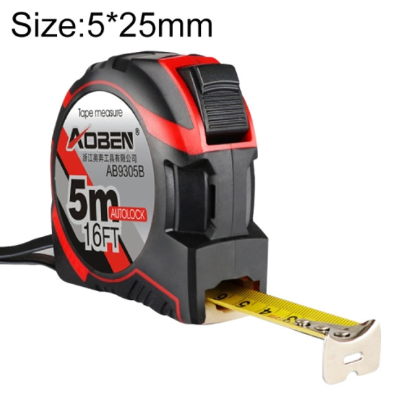 Aoben Retractable Ruler Measuring Tape Portable Pull Ruler Mini Tape Measure, Length: 5m Width: 25mm