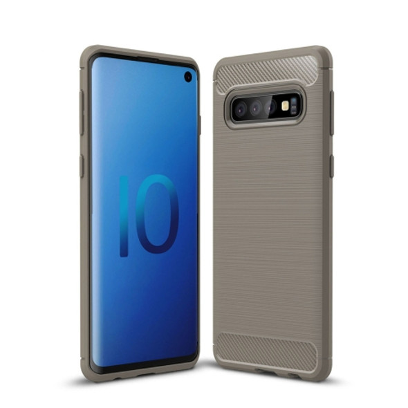 Brushed Texture Carbon Fiber TPU Case for Galaxy S10
