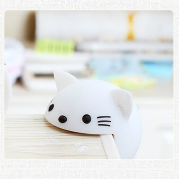 Baby Safe Anti Collision Corner Animal Shaped Cute Table Desk Corner Protector Cushion(White Cat)