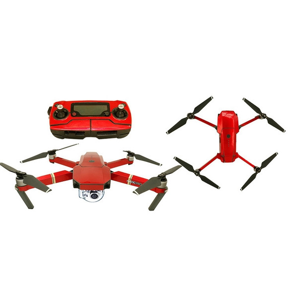 Waterproof All-surround Adhesive Sticker for DJI Mavic Pro(Ice Red)