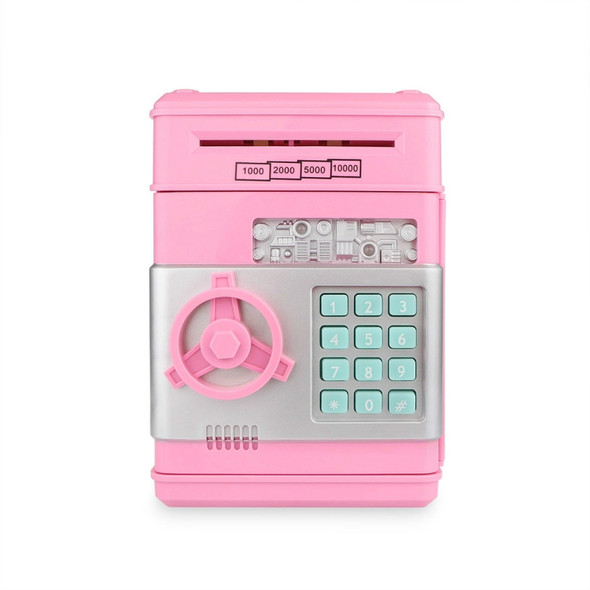 Electronic Piggy Bank ATM Password Money Coins Saving Box(Pink)