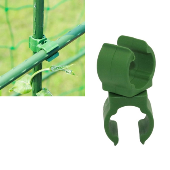 Rotary Buckle Gardening Plastic Bracket Support Universal Tube Clamp Plastic Buckle, Size:8 mm Diameter Pillar(Green)