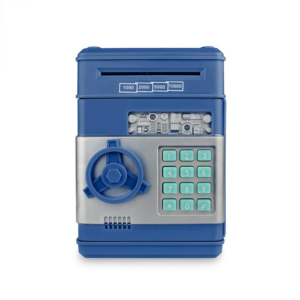 Electronic Piggy Bank ATM Password Money Coins Saving Box(Blue)