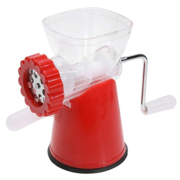 Multifunction Meat Grinder Stainless Steel Blade Home Kitchen Cooking Vegetable Mincer(Red)