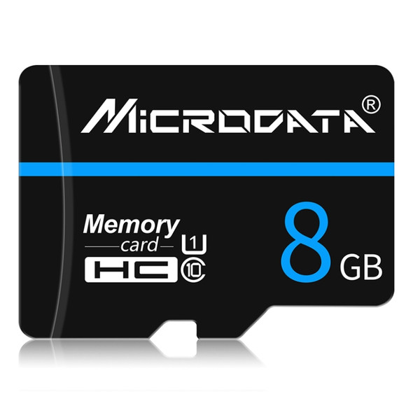 MICRODATA 8GB U1 Blue Line and Black TF(Micro SD) Memory Card