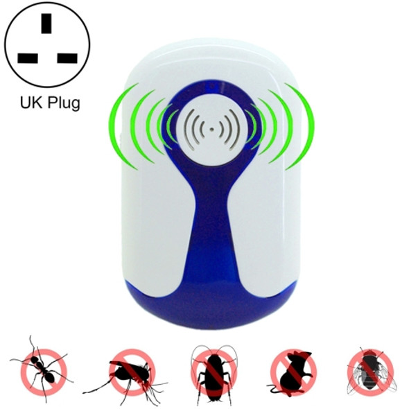 2 PCS 3W Electronic Ultrasonic Anti Mosquito Rat Insect Pest Repeller with Light, UK Plug, AC 90-240V